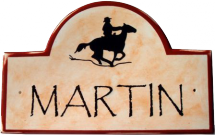 Galloping Horse Address and House Plaques