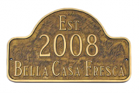 Historical Arch Address Plaque