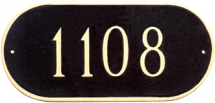 Oblong Address Plaque