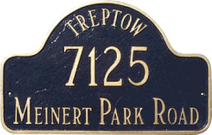 Large Arch with Name - Address Plaque