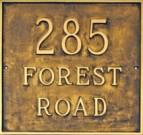 Classic Square Address Plaque (Grande Size)