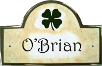 Irish Shamrock Address and House Plaques