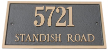 Rectangle Address Plaques (Brass)