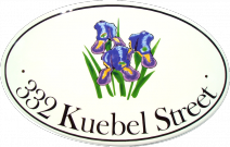 Iris Flowers Oval Plaque