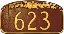 Ivy Leaf Address Plaque