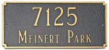 Madison Address Plaque