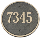 Circle Address Plaques (Brass)