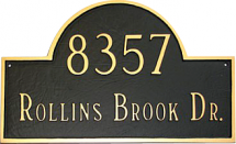 Classic Arch Address Plaque (Estate Size)