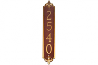Fleur-de-lis Vertical Address Plaques