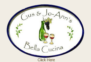 Ceramic Kitchen Plaques- Wine