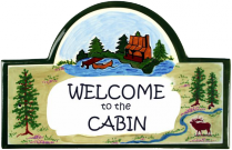 Welcome to the Cabin House Sign
