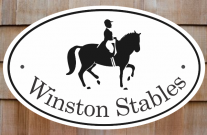 Oval Horse Stable Signs