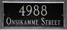 Verona Address Plaque