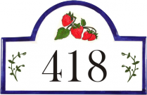 Strawberries Address Signs and House Plaques 