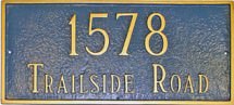 Classic Rectangle Address Plaque (Large)