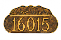 Deer Address Plaque