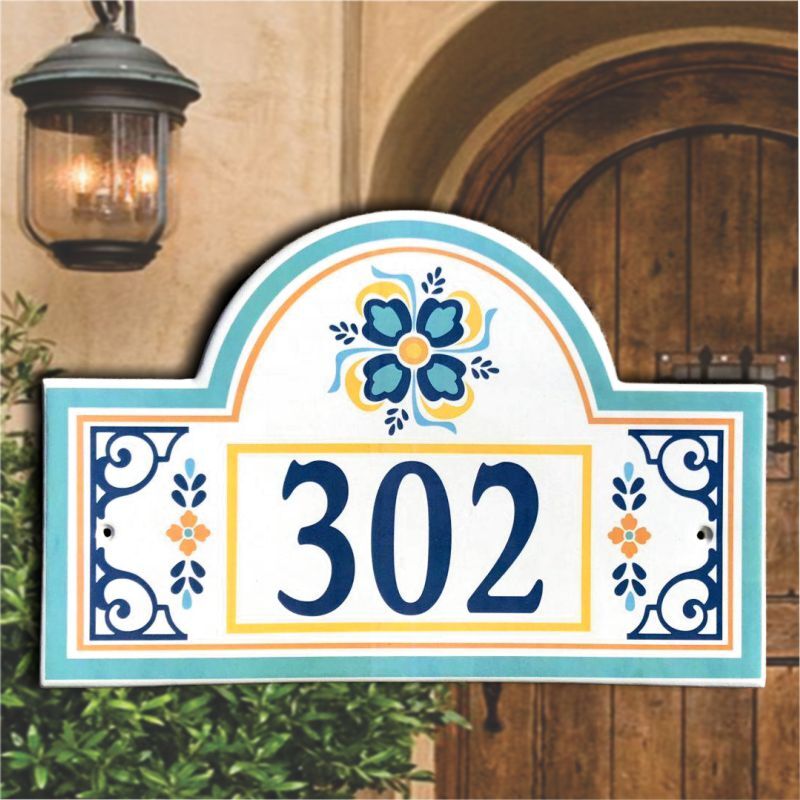 Barcelona House Number Plaque Barcelona House Number Plaque