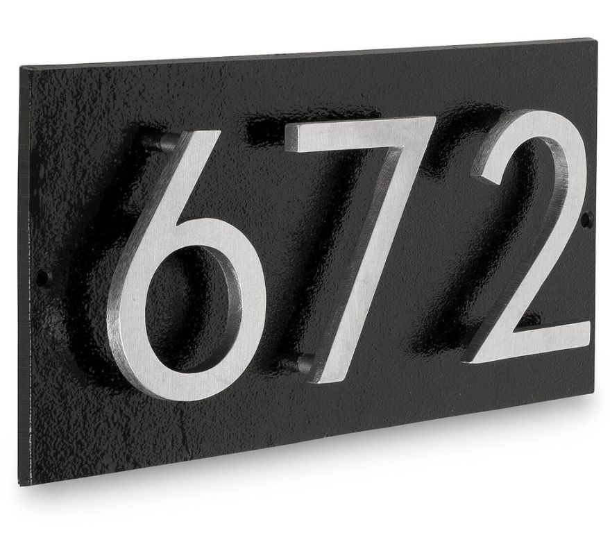 Modern House Numbers Plaque